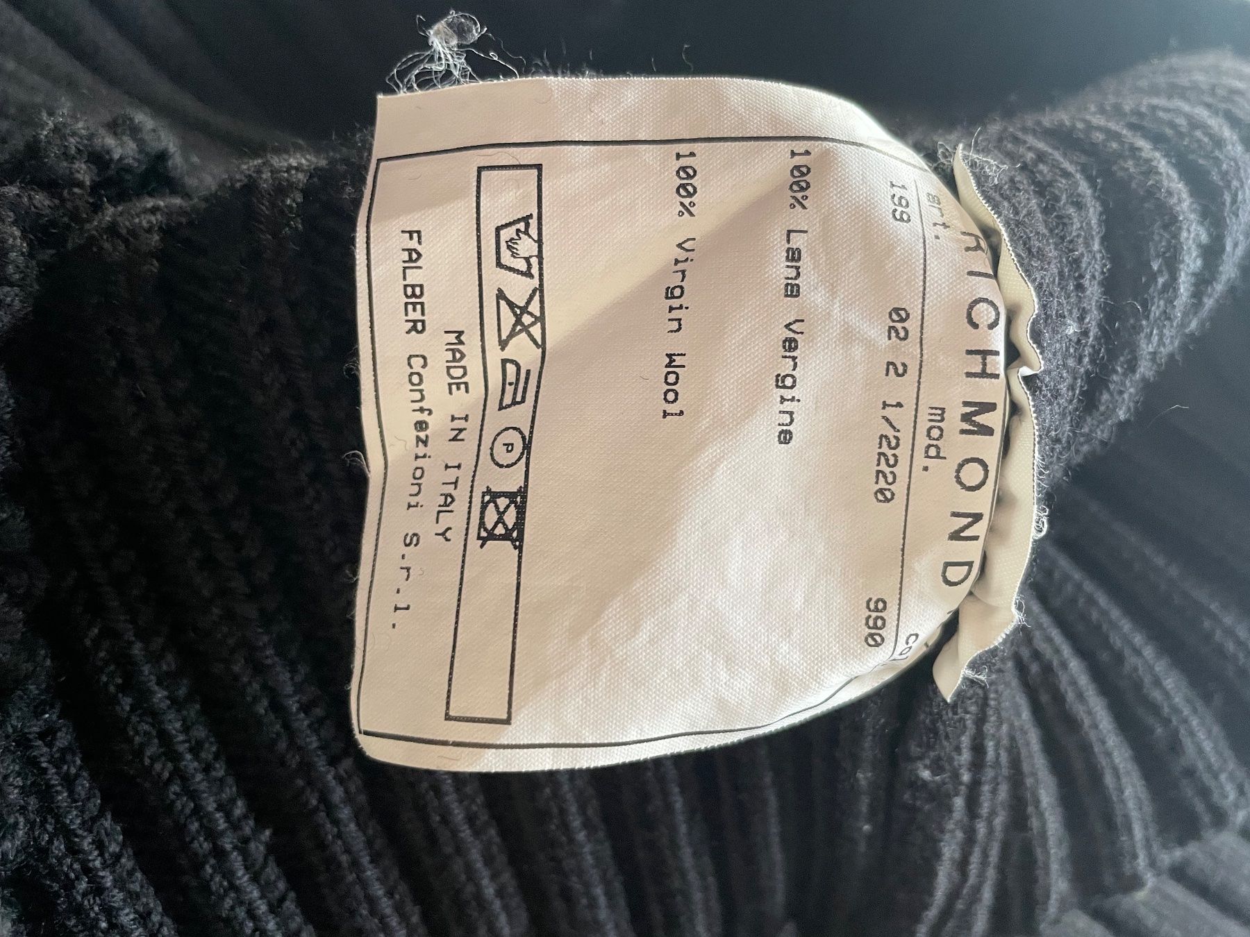 Maglioni & Felpe: Richmond Pullover 100% Wolle Gr 48 schwarz – Usato da Unterengstringen venduto da DeaundHeinz 4