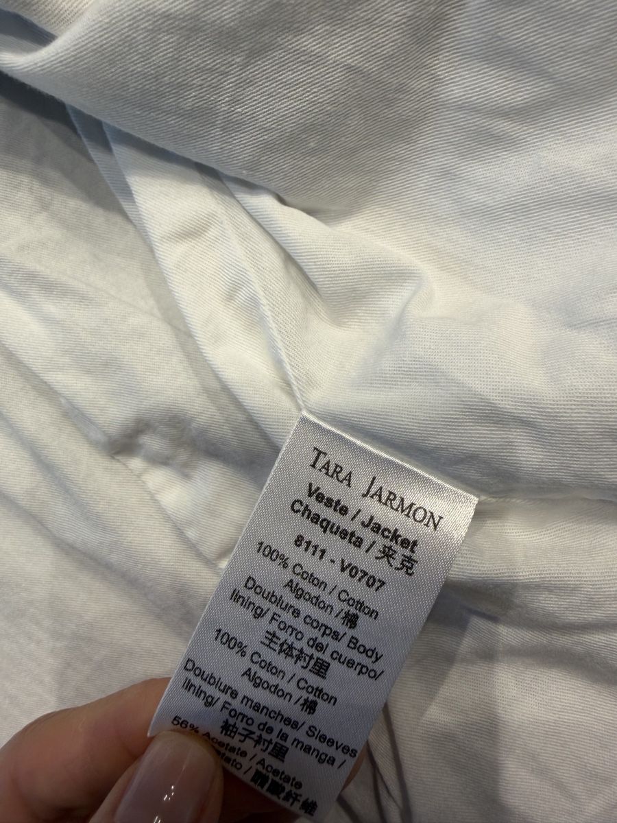 Tara Jarmon Giacche: Stylish striped summer jacket by Tara Jarmon, size 36 – Usato da Herrliberg venduto da Tubalp 3