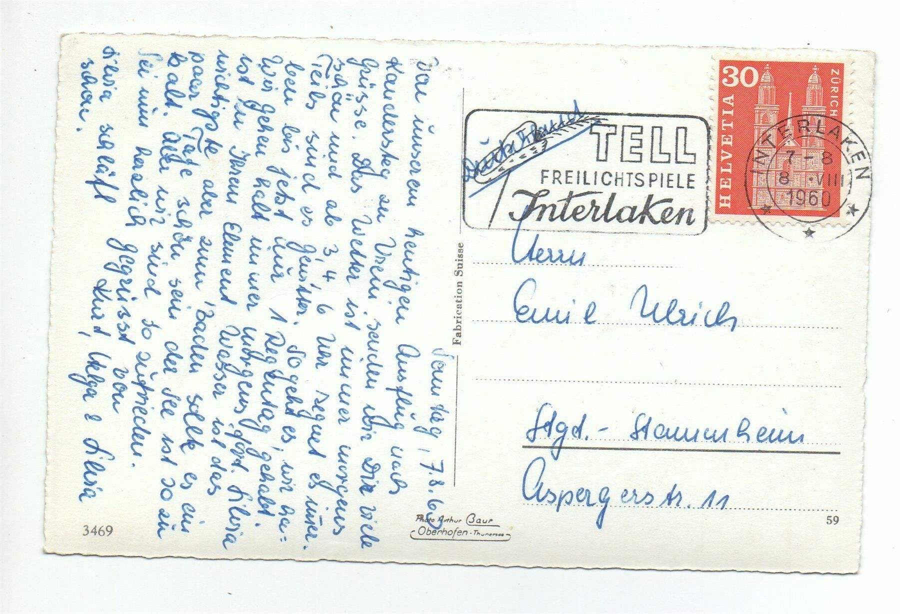 Cartes postales: KANDERSTEG mit Blümlisalp – D'occasion à Jona par philajona 1