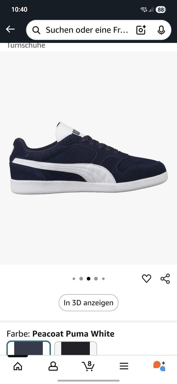 Puma Scarpe da uomo: Puma Icra Trainer SD Sneaker, dunkelblau Gr.38 – Nuovo (secondo la descrizione) da Naters venduto da ElocinB 1