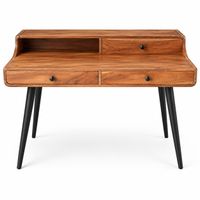 Schreibtisch Akazienholz mit drei Schubladen
