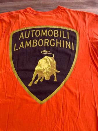 Supreme x Automobili Lamborghini Shirt Orange, M, Top!