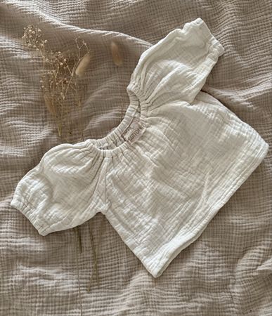 Baumwollgaze Bluse 3 Monate 62 cm