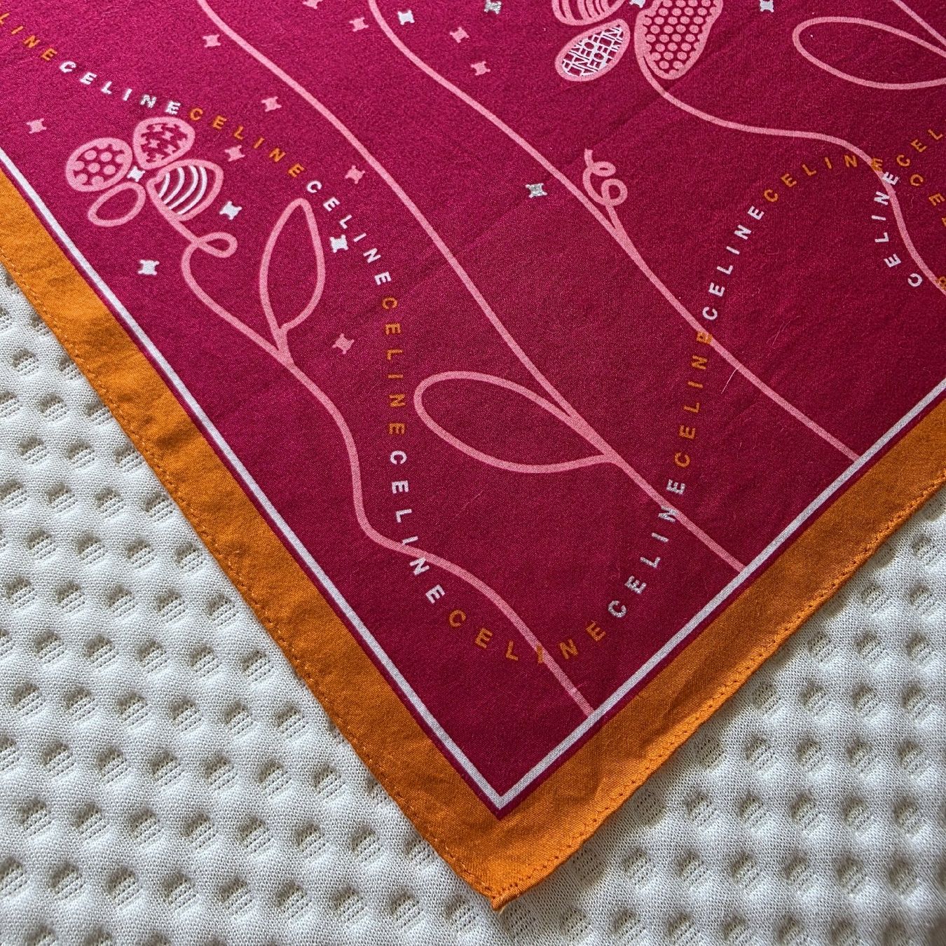 Celine Foulard & Sciarpe: Céline Baumwolltuch 50 × 50 cm – Nuovo (secondo la descrizione) da Zürich venduto da LIMAR 3