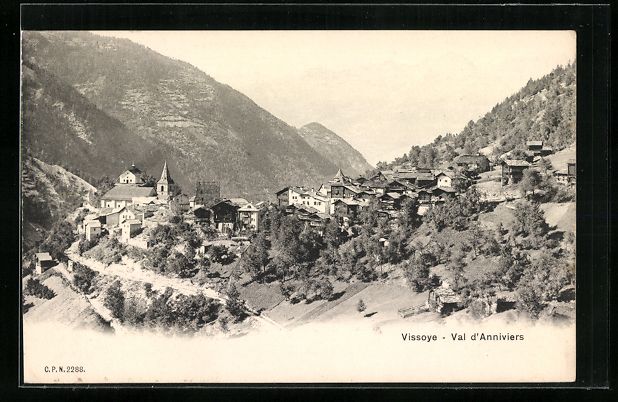 Ansichtskarten: AK Vissoye, Val d'Anniviers – Gebraucht aus Berlin von bartko-reher