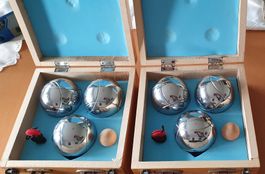Boccia Set in 2 Holzkoffer