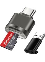 Micro SD Kartenleser, USB C auf SD Kartenleser, mit USB C-A