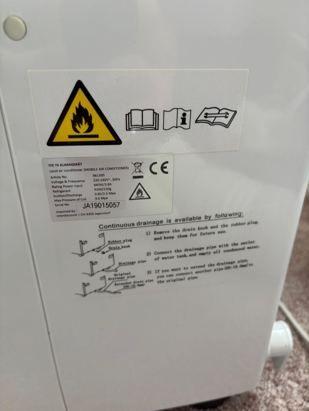 Condizionatori: Intertronic Klimagerät ITR 75 – Usato da Grüningen venduto da 08082015 3