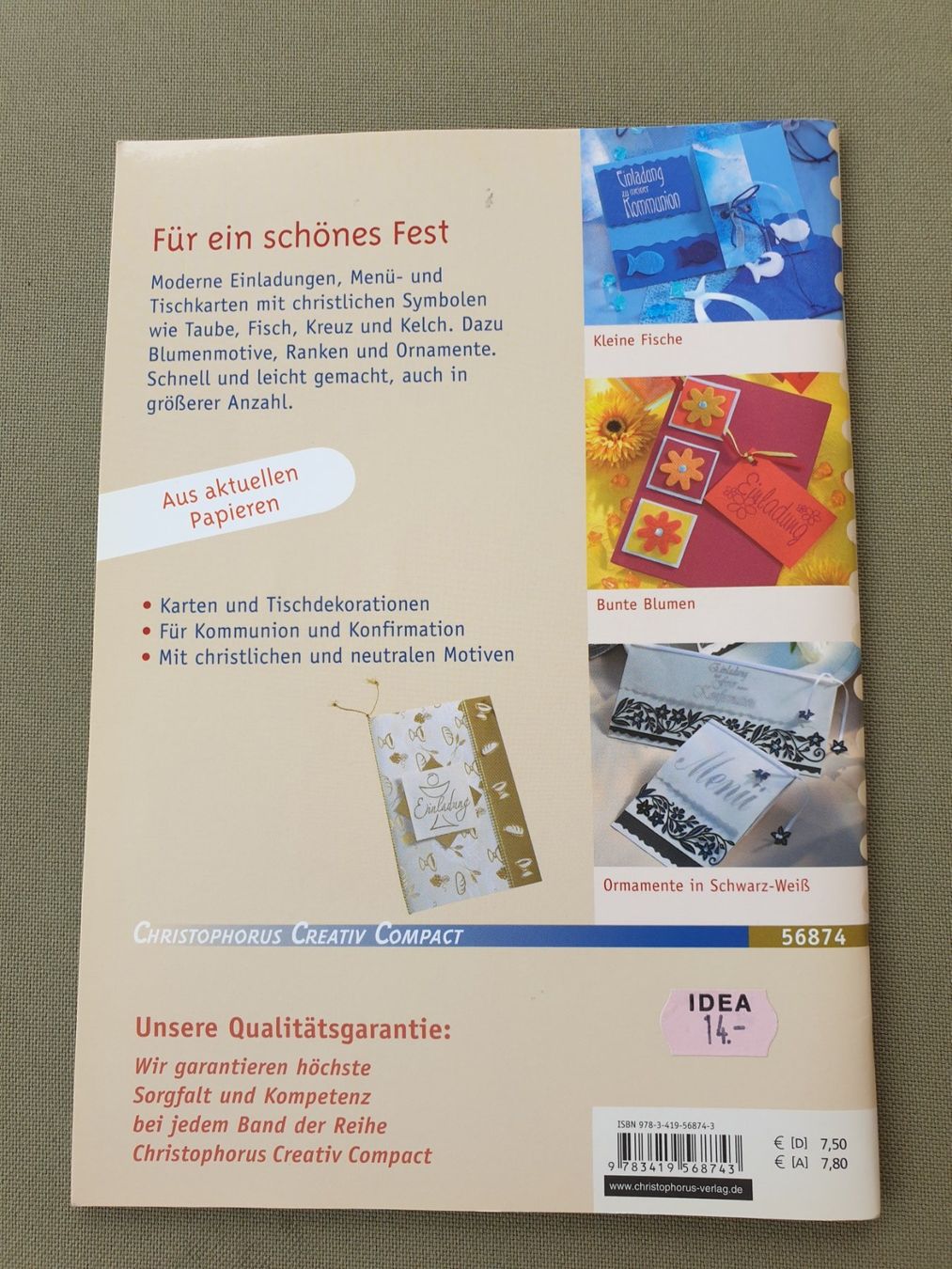 Livres: Anleitungsheft Kommunion und Konfirmation – D'occasion à Möriken AG par pam66 1