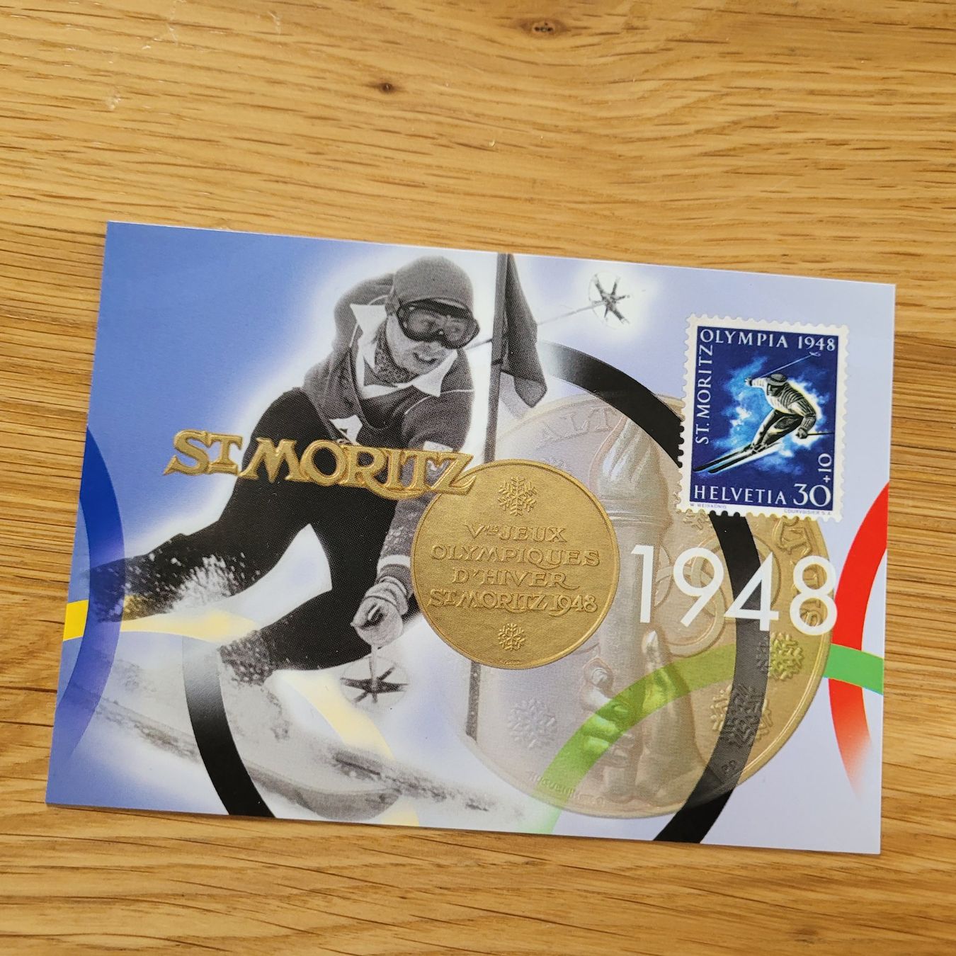 Tous les timbres: GS Poste Karte St.Moritz 1948 – D'occasion à Biel/Bienne par Destockweb