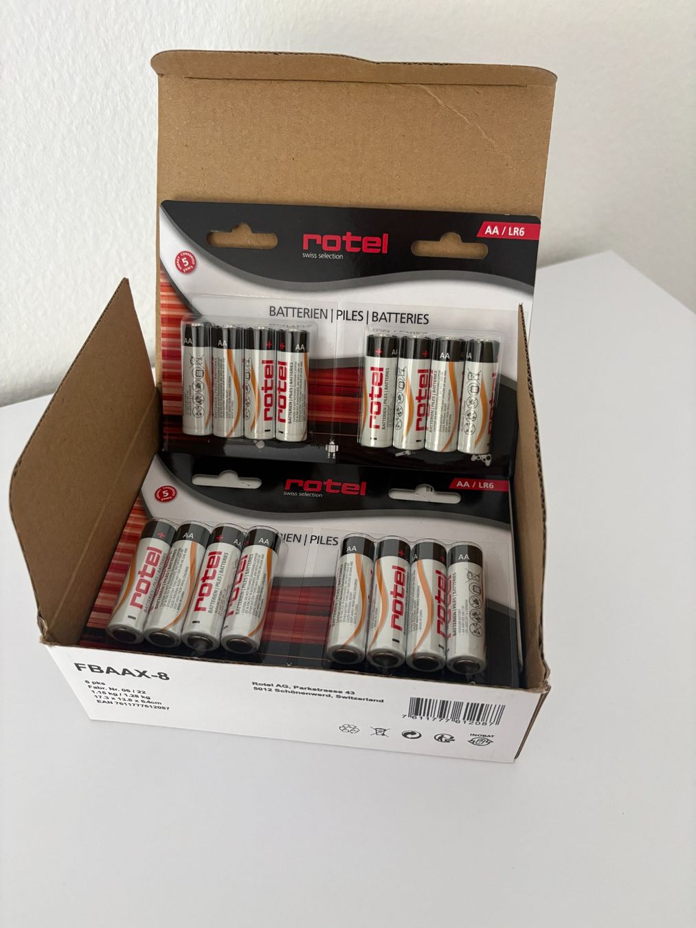 Akkus & Batterien: 48x Rotel AA/LR6 Batterien – Neu und originalverpackt aus Gossau SG von Sekki0407