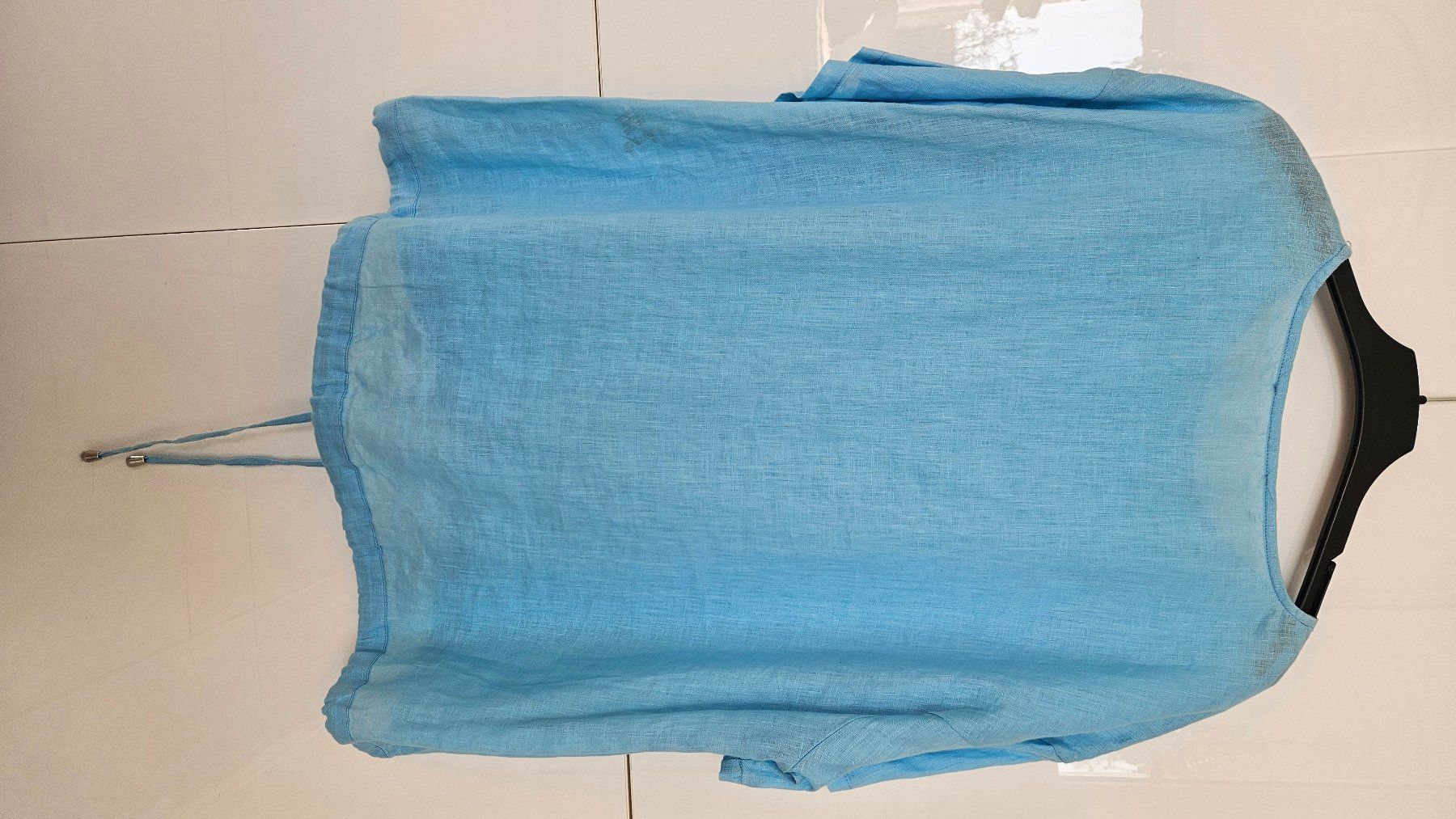 Camicette: Bluse Leinen Gr. 42, Türkis EAC Leinenbluse – Usato da Gossau ZH venduto da Goes05 3