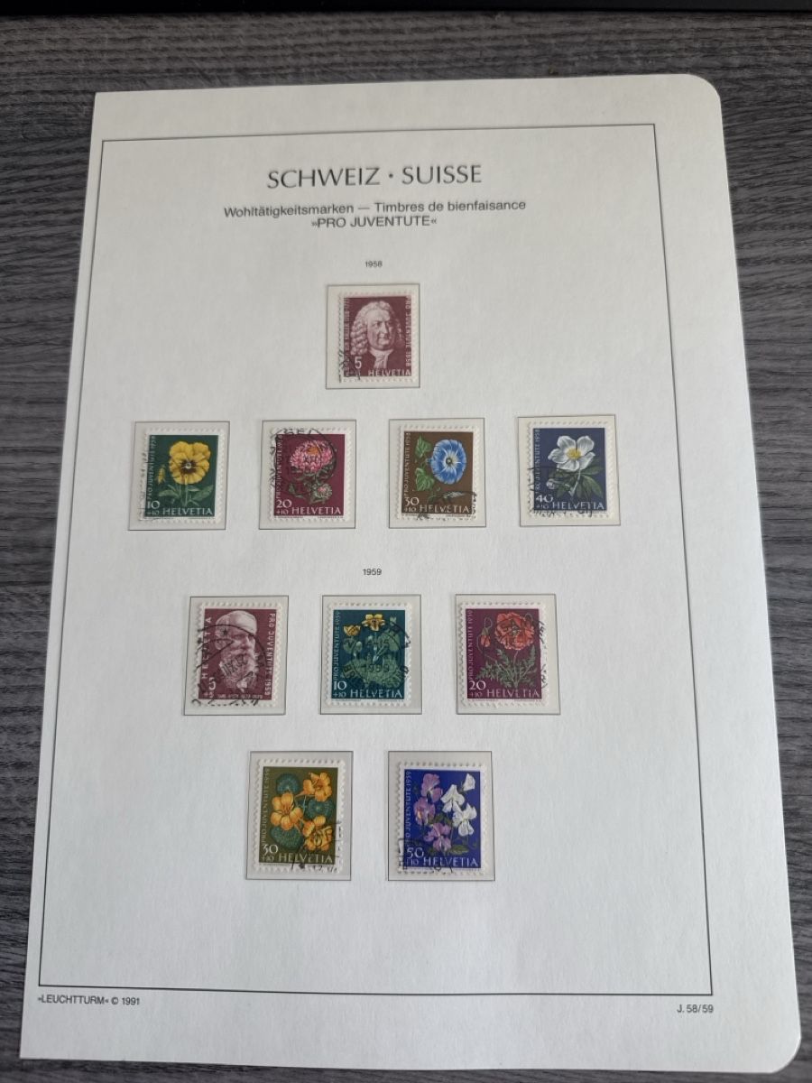 Tutti i francobolli: Schweiz Briefmarken Pro Juventute 1958/59  – Nuovo (secondo la descrizione) da Tafers venduto da nicole.ts