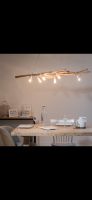 Lampe design branche bois clair 6 douilles bon sans lam
