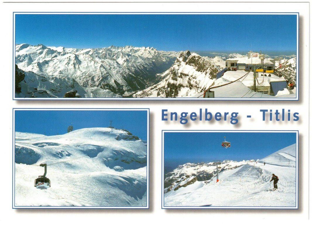Cartoline postali: Engelberg - 3 Bild AK Titlis – Usato da Binningen venduto da Mountainrider