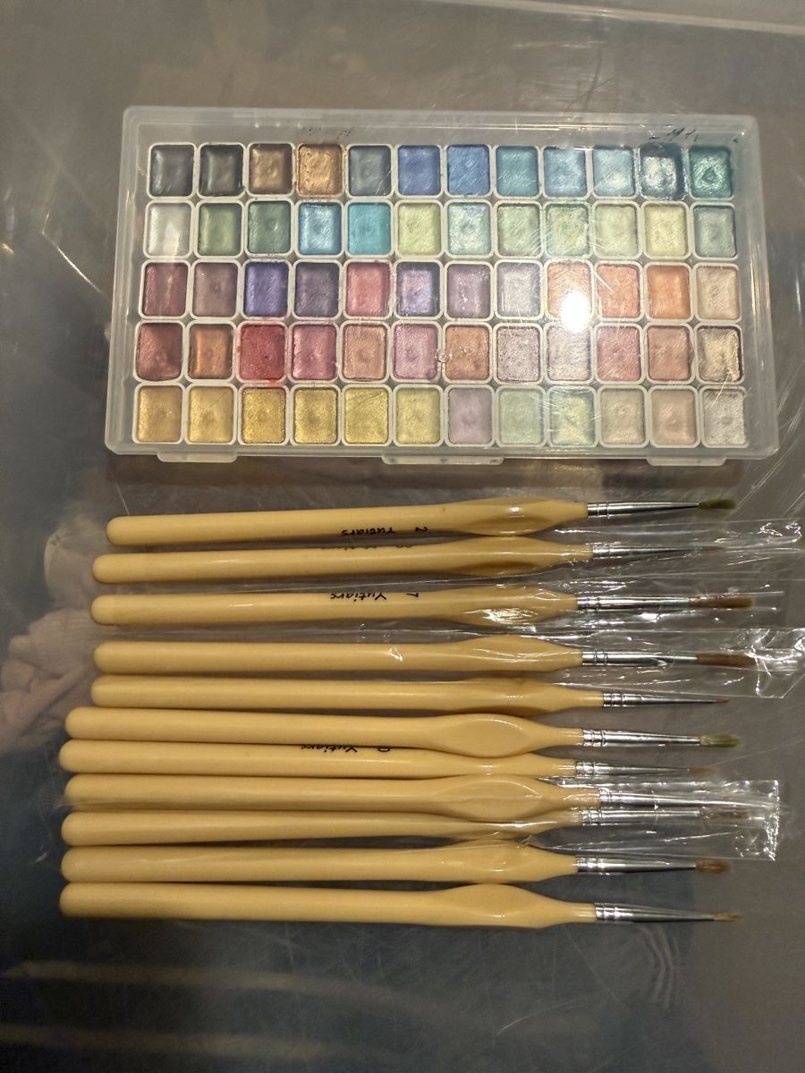 Colori: Paint set with 10 brushes used condition – Nuovo (secondo la descrizione) da Lenzburg venduto da Reniss_