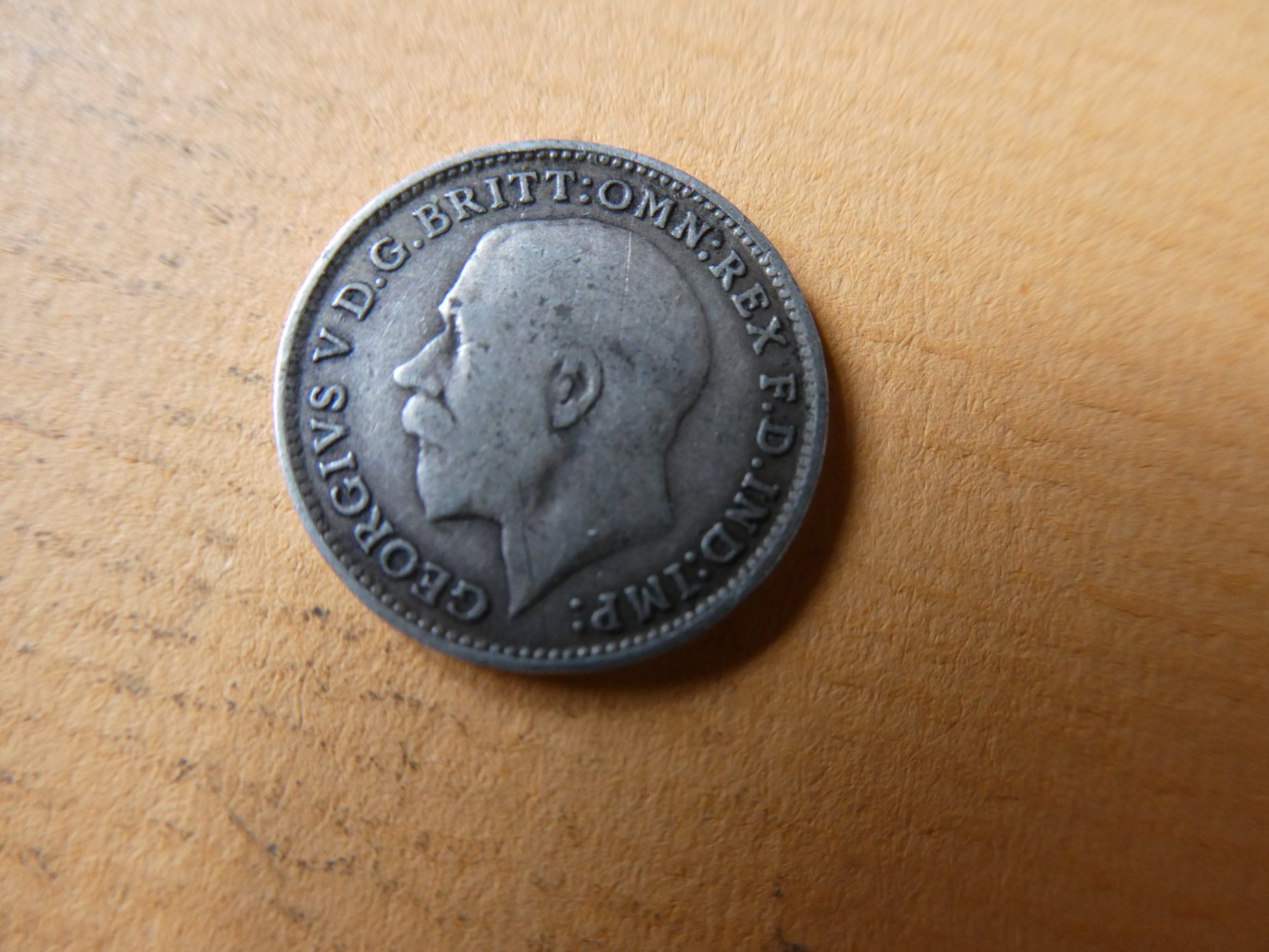 Alle Münzen: Grossbritannien 1917, 3 Pence  Silber – Gebraucht aus Hinterforst von Rohusri