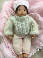 Vintage - Babypuppe 20 cm gross, Porzellan, handarbeit