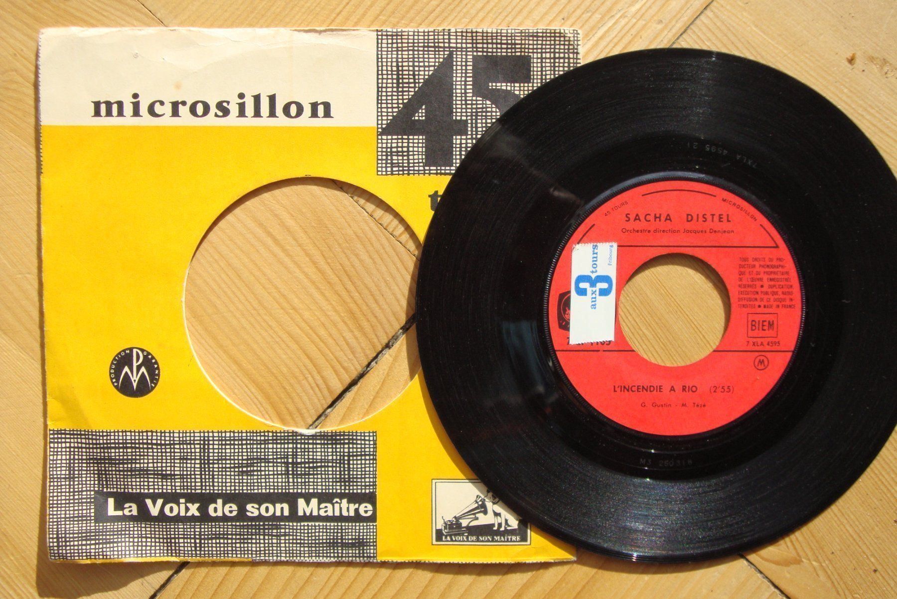 Dischi in vinile: SACHA DISTEL - L'INDENDIE À RIO – Usato da Bern venduto da Uli_10_11