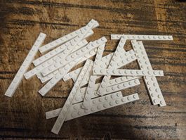 lego 60479 lot de 20 pièces White Plate 1 x 12