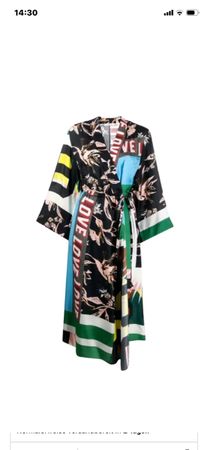 DOROTHEE SCHUMACHER Kleid (Kimeno) bunt Grösse 2 neuwertig