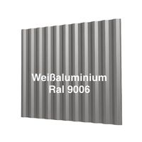 3.5m Trapezprofilblech weissalu Ral 9006 für Dach und Wand