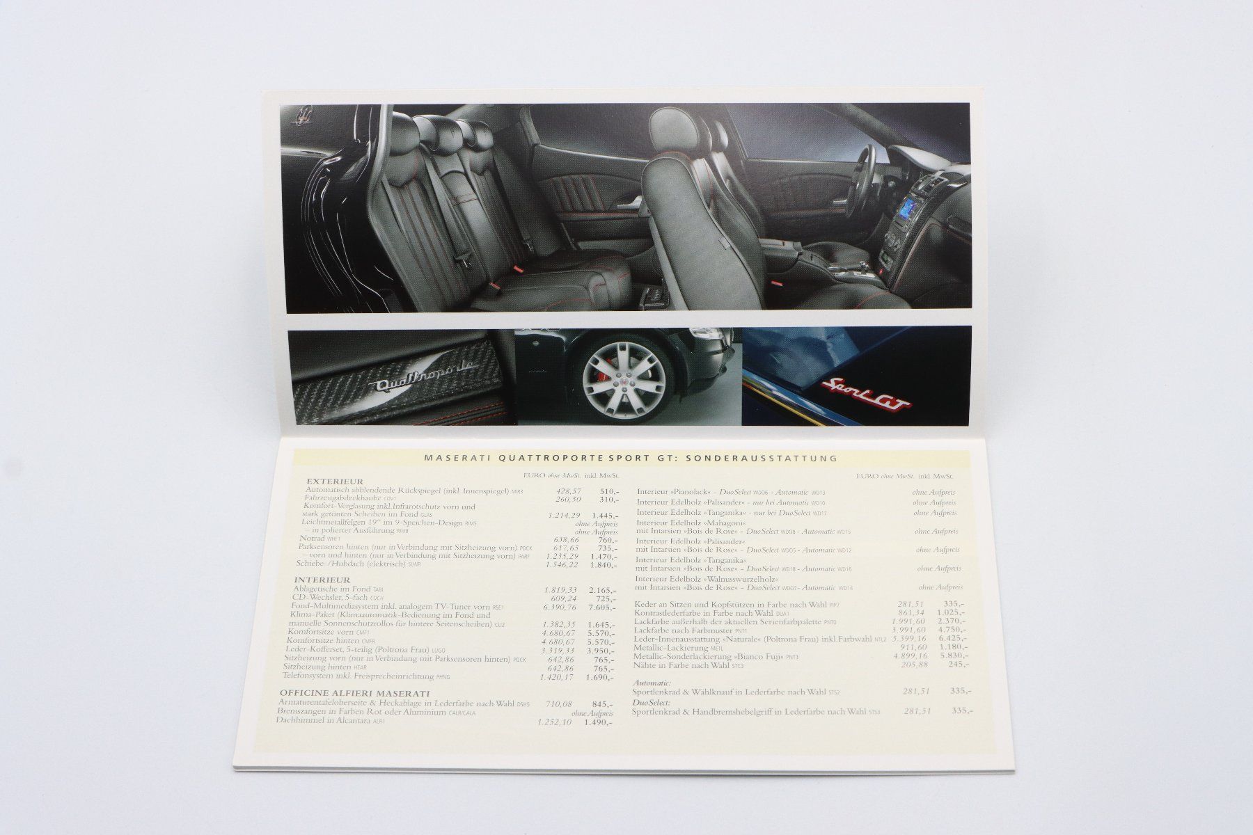 Maserati Dokumente: Maserati Modellinformationen & Preise 2007 Prospekt – Gebraucht aus Bühl b.Aarberg von Collectorpassions 5