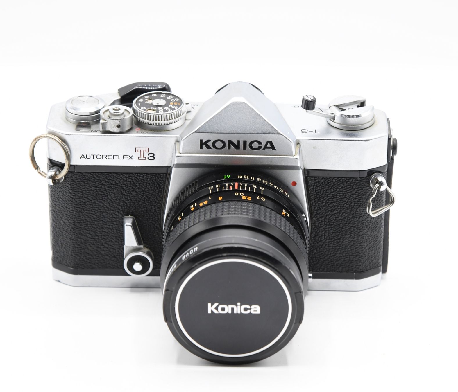 Konica Fotocamera: Konica T-3 Kit 50mm F/1.4 – Usato da Bellinzona venduto da CarpiFotoSA
