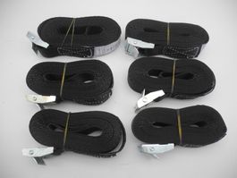150 Stk.Spanngurt/Spannset 250 Kg x 4 M, black