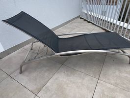 Hunn Sonnenliege Edelstahl/Sunproof/Alu