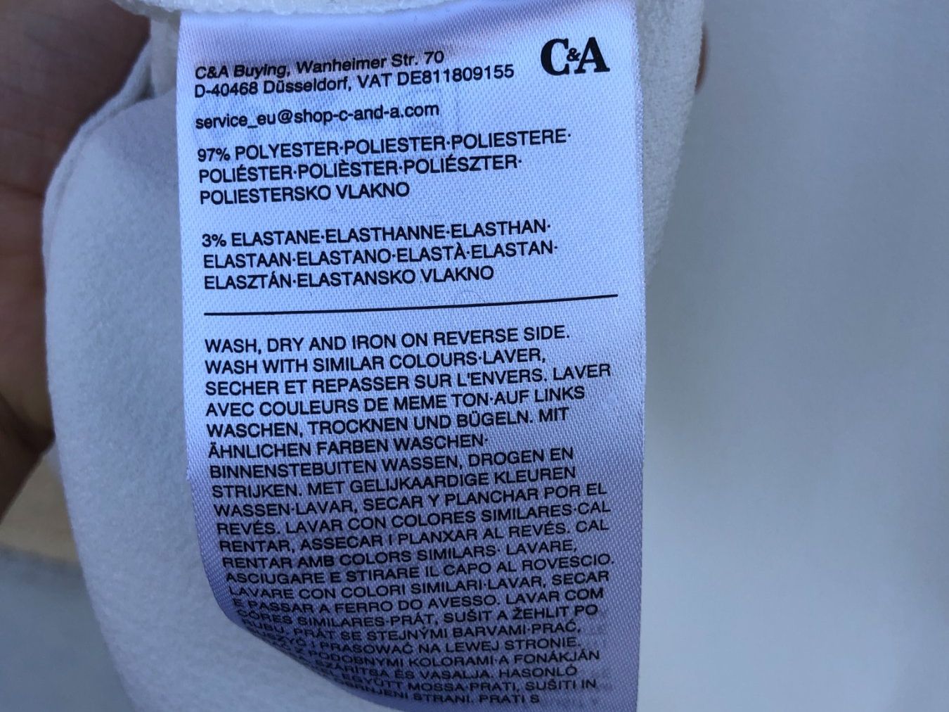 C&A Chemisiers: C&A Bluse Kurzarm Weiss – D'occasion à Wädenswil par Pixie_ 3