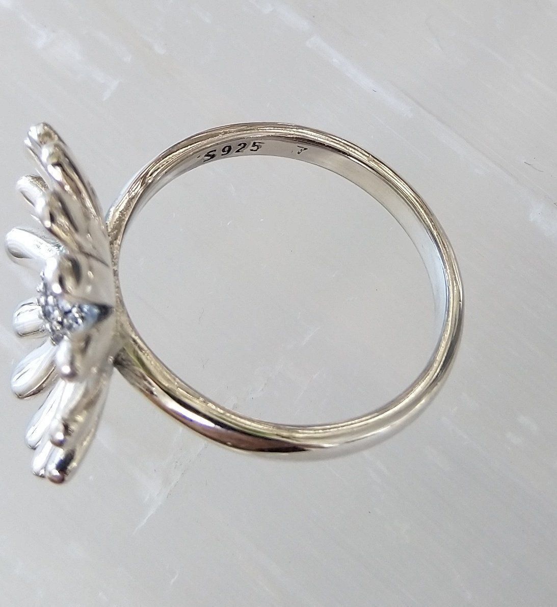 Anelli: RING MIT MARGERITE BLÜTE IN 925 SILBER – Usato da Romanshorn venduto da BoutiqueA 3