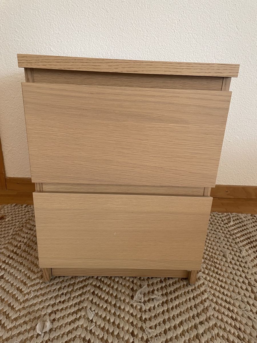 Ikea Nachttische: IKEA Malm Kommode Eichenfurnier – Gebraucht aus Erlinsbach von fra_8xmk