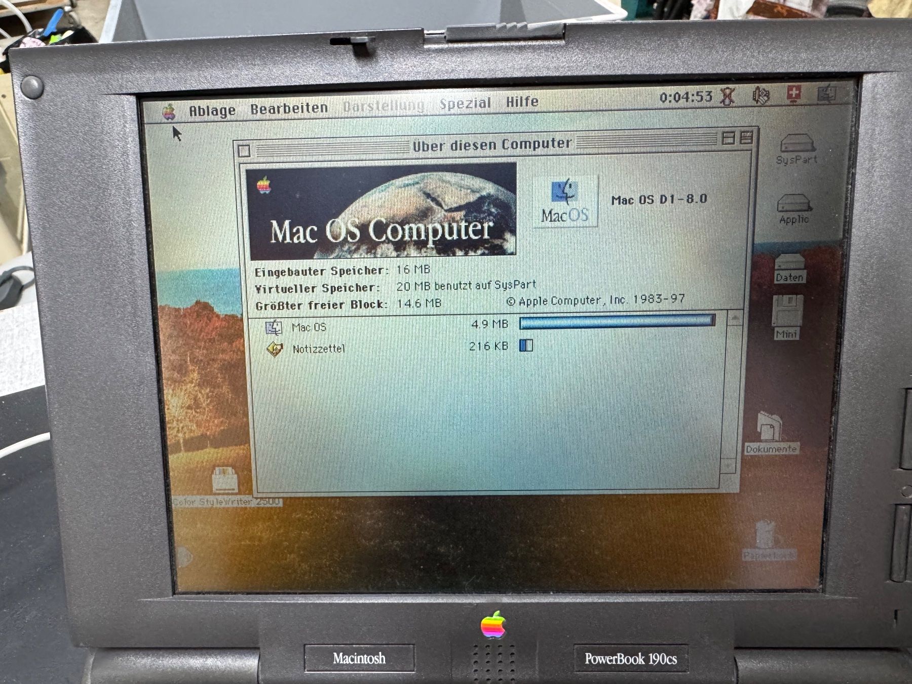 Apple Notebook: Macintosh PowerBook 190cs – Usato da Helgisried venduto da apple-sigi 3