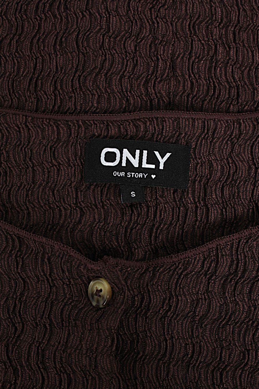 Only Blusen: ONLY braune Bluse mit Knöpfen S – Gebraucht aus Zollikofen von Restwert_Zollikofen 3