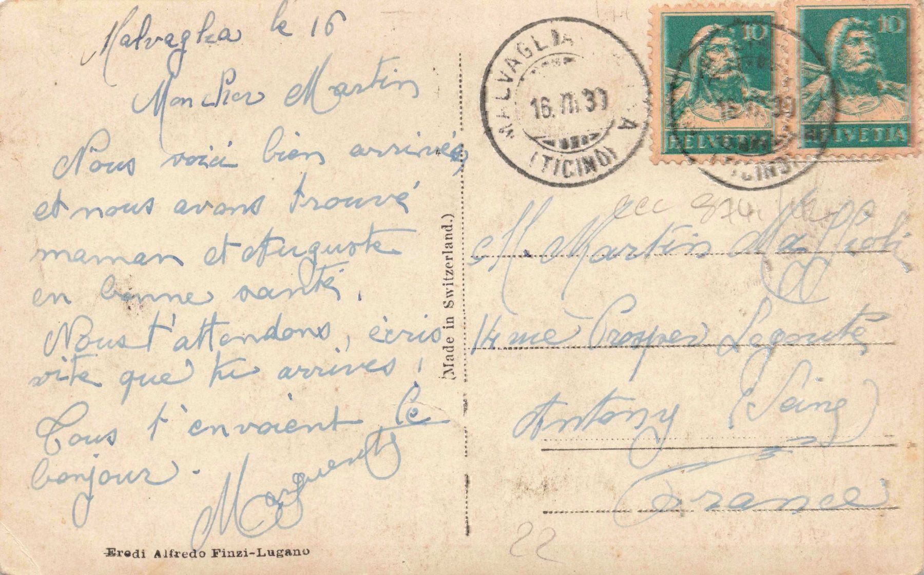 Cartoline postali: Malvaglia – Usato da Biasca venduto da Blenio71 1