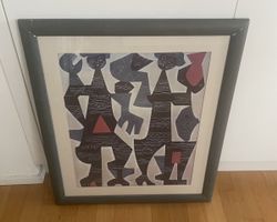 Kunstwerk Carlos Merida, „Los Magos“-1981, Figurenmalerei