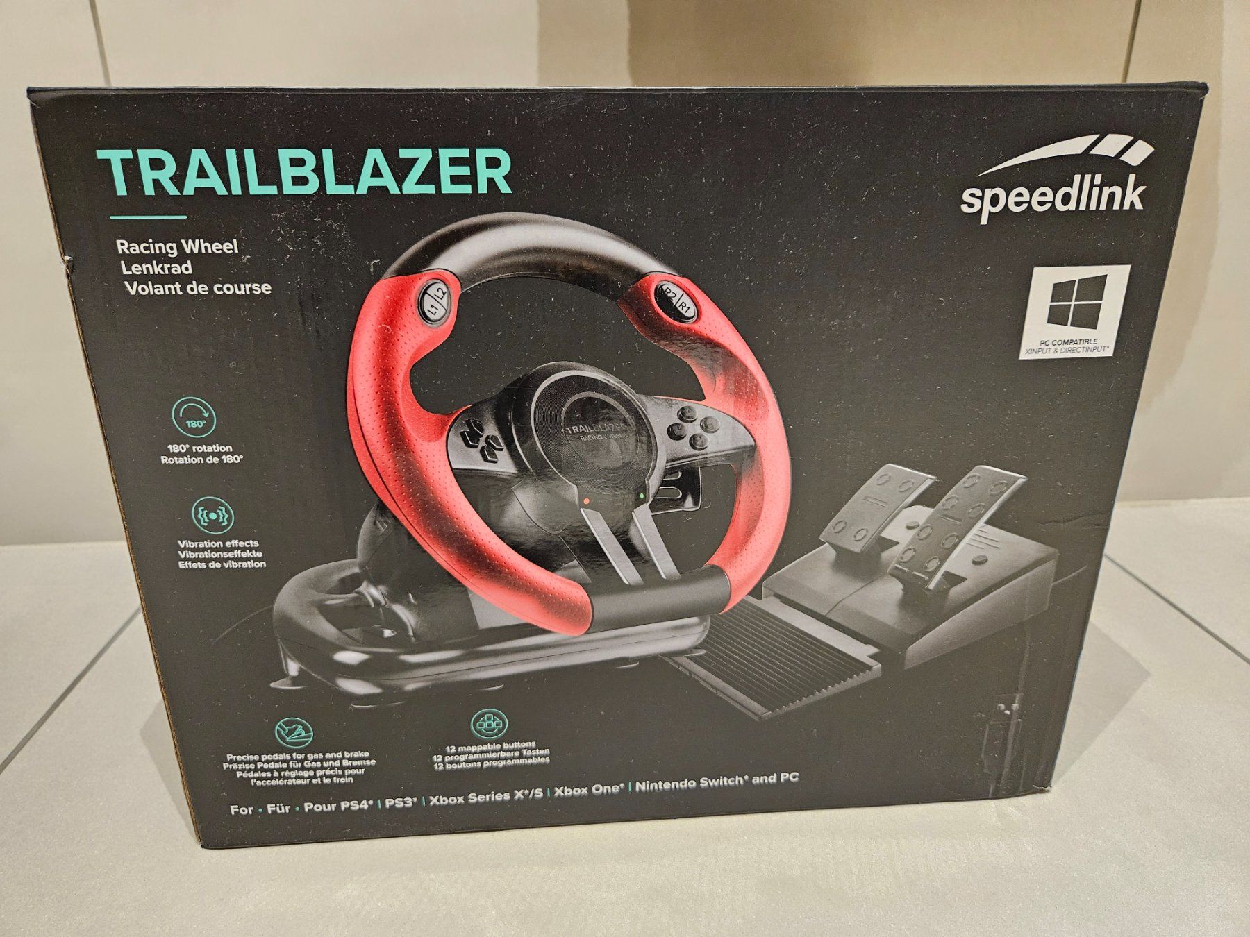 Nintendo Console: Speedlink Trailblazer Lenkrad inkl.Pedal – Usato da Romanshorn venduto da KUDA5