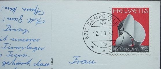 Ansichtskarten: CAMPO Val Blenio – Gebraucht aus Jona von philajona 1