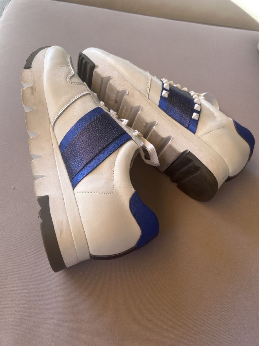 Kennel + Schmenger Scarpe da donna: KENNEL&SCHMENGER sneakers cuir blanc-bleu – Nuovo (secondo la descrizione) da Genève venduto da donpepe10 3