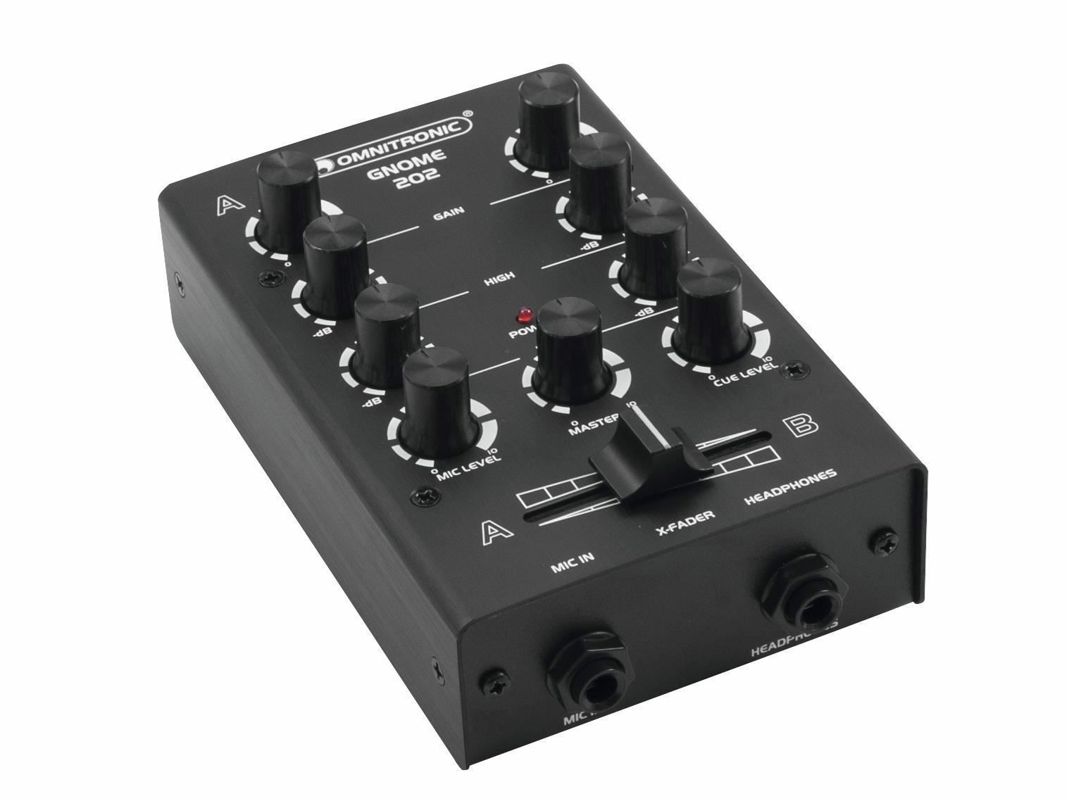 Console di mixaggio: OMNITRONIC GNOME-202 Mini-Mixer schwarz – Nuovo e nell'imballaggio originale da Däniken SO venduto da Profog1 3