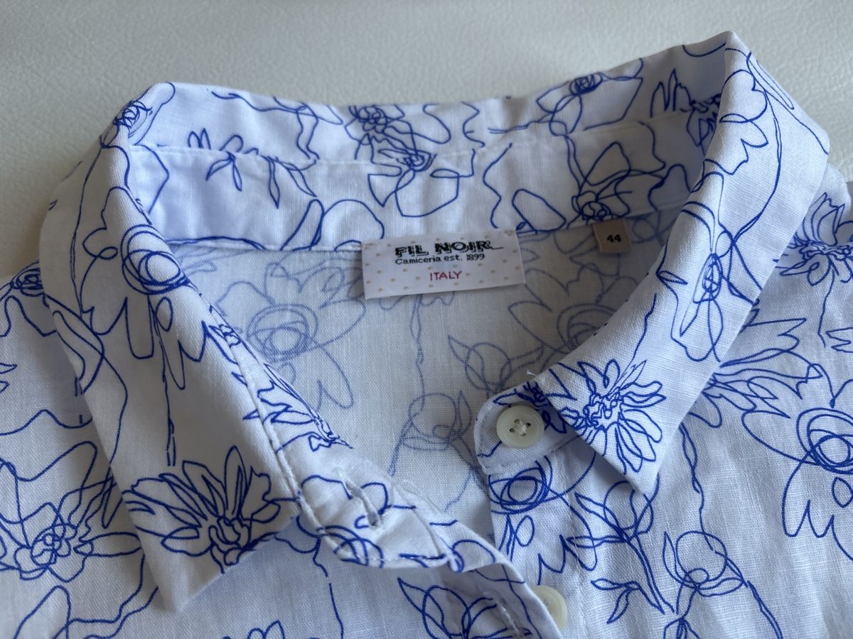 Blusen: Fil Noir Hemd, Grösse 44, Blumenmuster! – Gebraucht aus langenthal von rundholz7 3