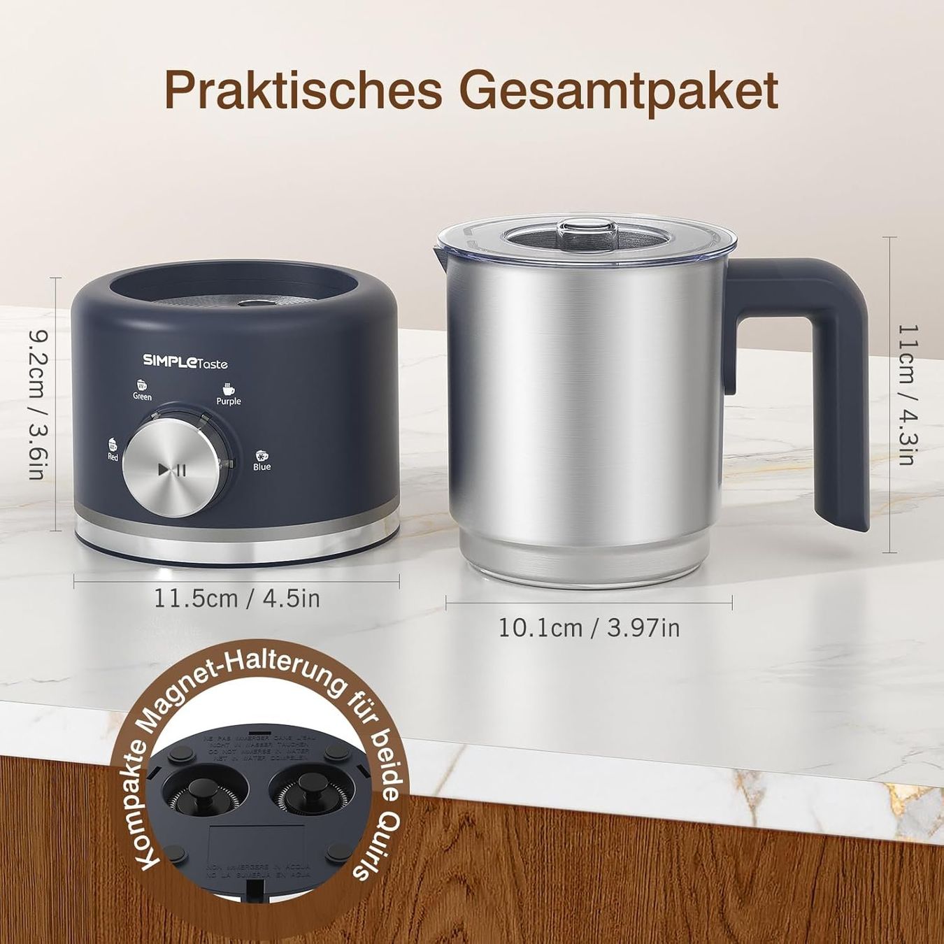 Elettrodomestici da cucina: Milchaufschäumer Elektrisch mit Warm- und Kaltschaum – Nuovo e nell'imballaggio originale da St. Gallen venduto da sch_zsz7 1