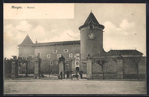 Ansichtskarten: AK Morges, Arsenal, 1905 – Gebraucht aus Berlin von bartko-reher