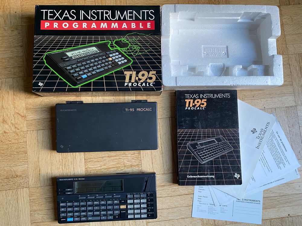 Texas Instruments TI95 Procalc aus 1987 mit OVP Kaufen auf Ricardo
