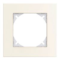 Cadre de rec.EDIZIOdue prestige 1x1 aluminium blanc