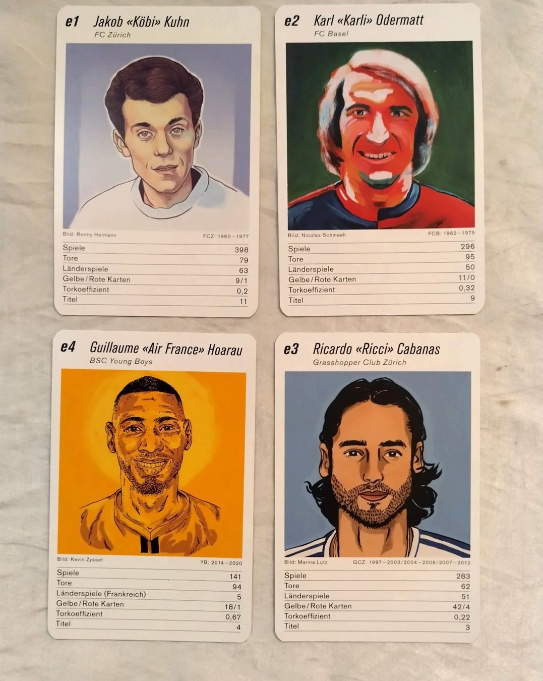 Giochi: Quartett - Legenden Schweizer Fussball / Deluxe Version – Nuovo (secondo la descrizione) da Bellach venduto da JingleJerry 7