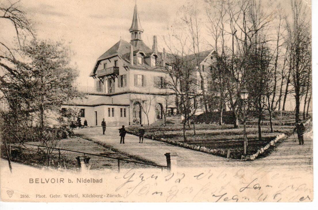 Cartoline postali: Belvoir bei Nidelbad 1901 – Usato da Wolhusen venduto da Curver9