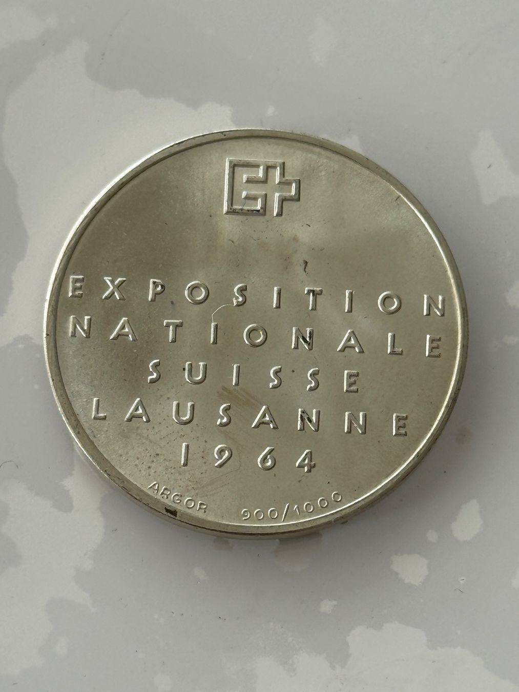 Medaglie: Schweizer Silbermedaille  Lausanne 1964 – Nuovo (secondo la descrizione) da Wallisellen venduto da SWISS_SILVER1