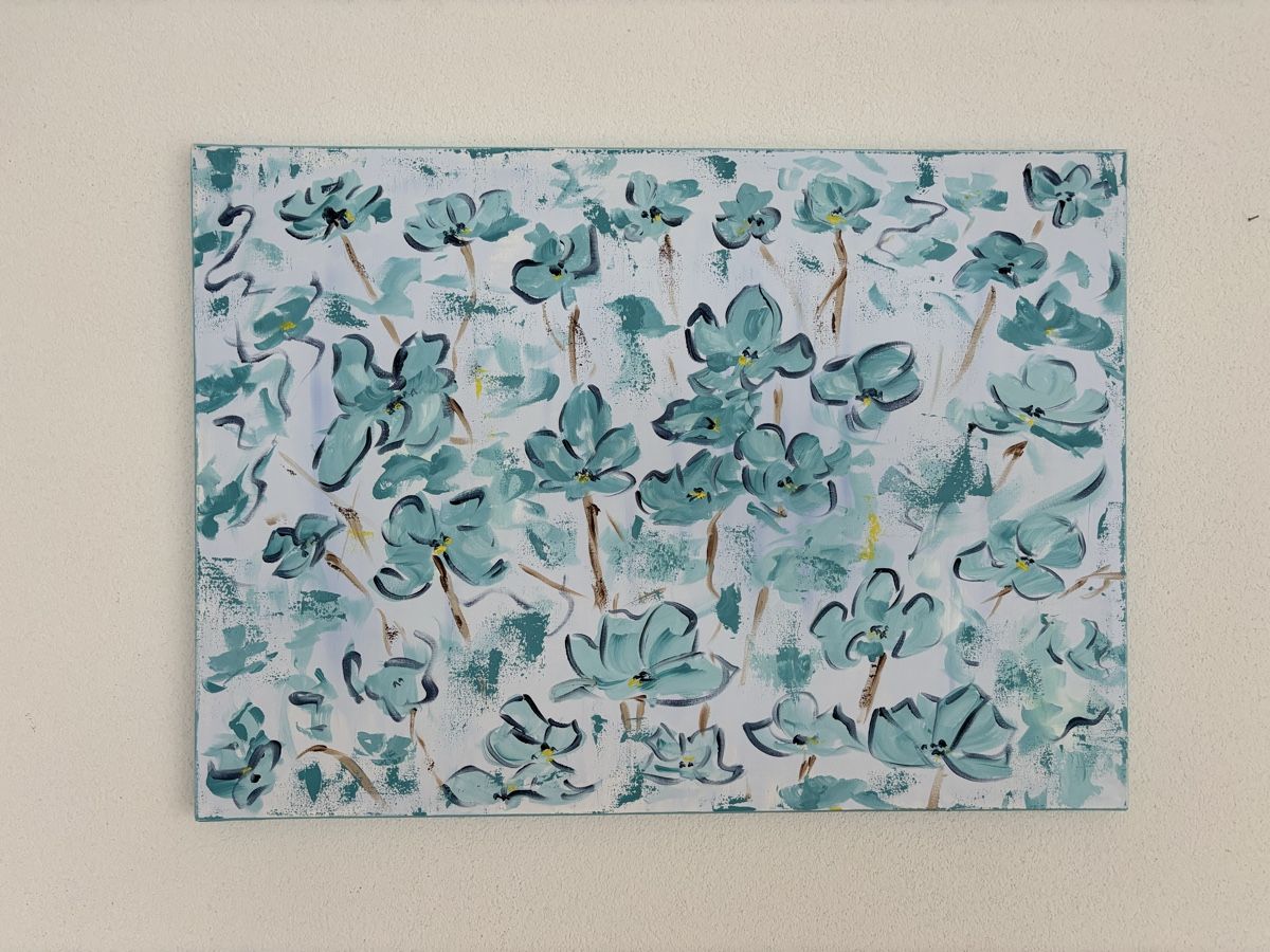 Dipinti: Acrylbild, Frühlingsdeko, Gemälde – Nuovo (secondo la descrizione) da Cham venduto da Felha
